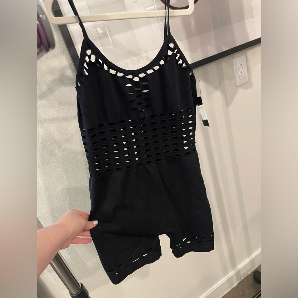 NWT Black cut out romper